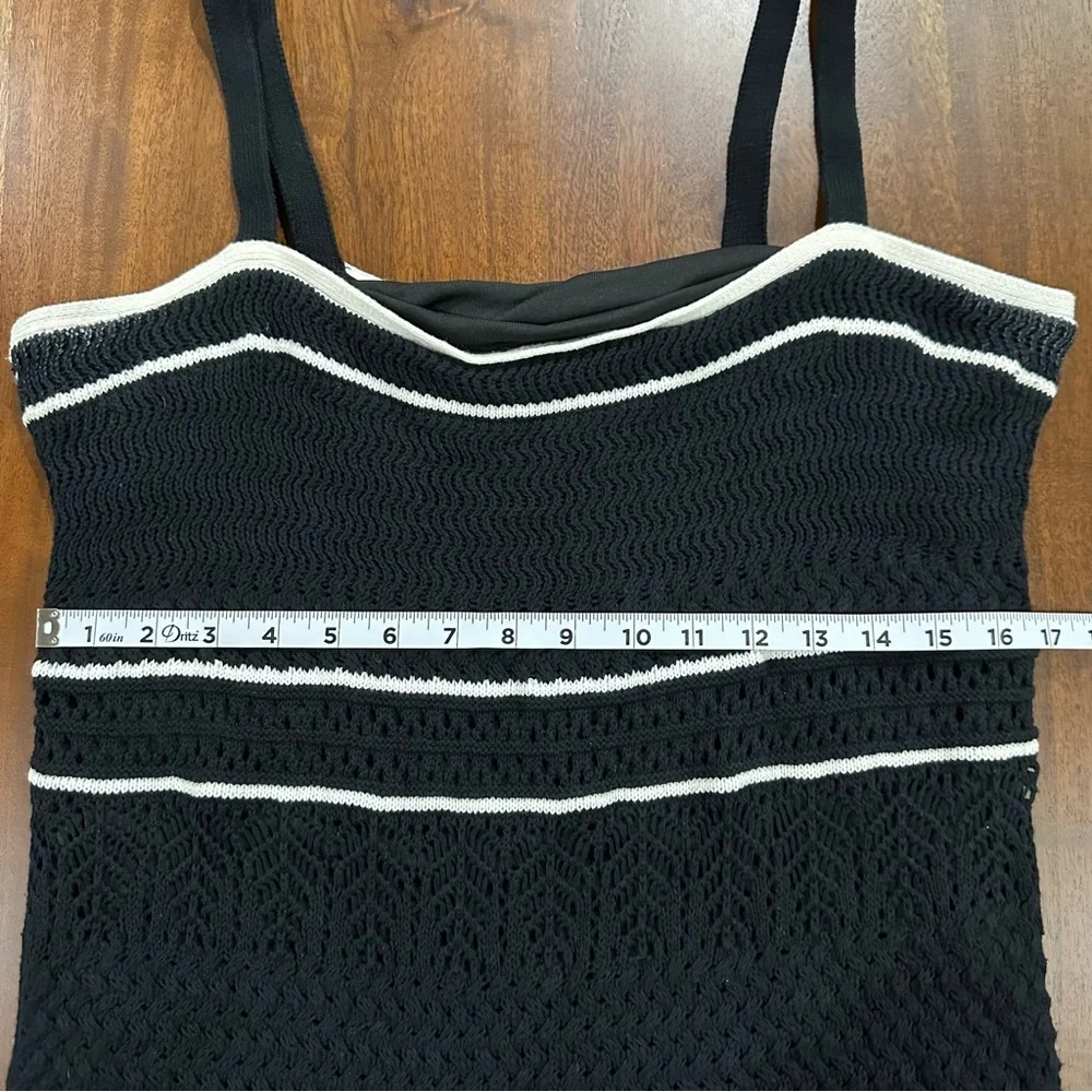 Abercrombie & Fitch Crochet Maxi Dress Knit Lined Women’s Vacation Resortwear XL